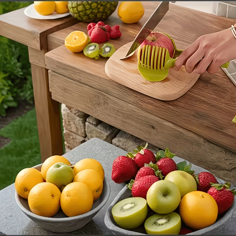 1 multifunctional ABS plastic vegetable and egg slicer