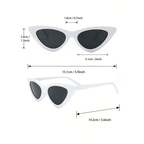 Cat-eye glasses, suitable for themed parties, costume events, and everyday wear.