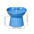 Tall Pet Bowl | Heart-shaped raised neck design to prevent tipping