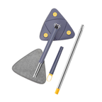 360° rotating triangular mop, adjustable and extendable.