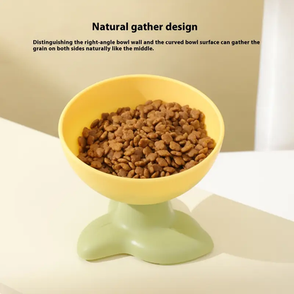 1 pet booster bowl with non-slip base and 15° anti-tipping angle