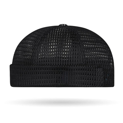 Men's Breathable Brimless Docker Hat – Lightweight Mesh Skull Cap for Summer Outdoor Wear