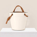 Newest Knot Design PU Large capacity Bucket bag handbags for women