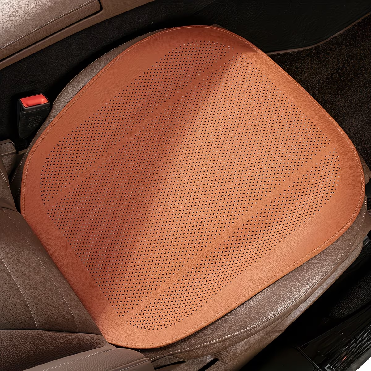 Nappa Car Seat Cushions, Front and Rear Seat Covers, Breathable and Form-Fitting, Four-Season Seat Covers, Car Interior Accessories