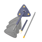 360° rotating triangular mop, adjustable and extendable.