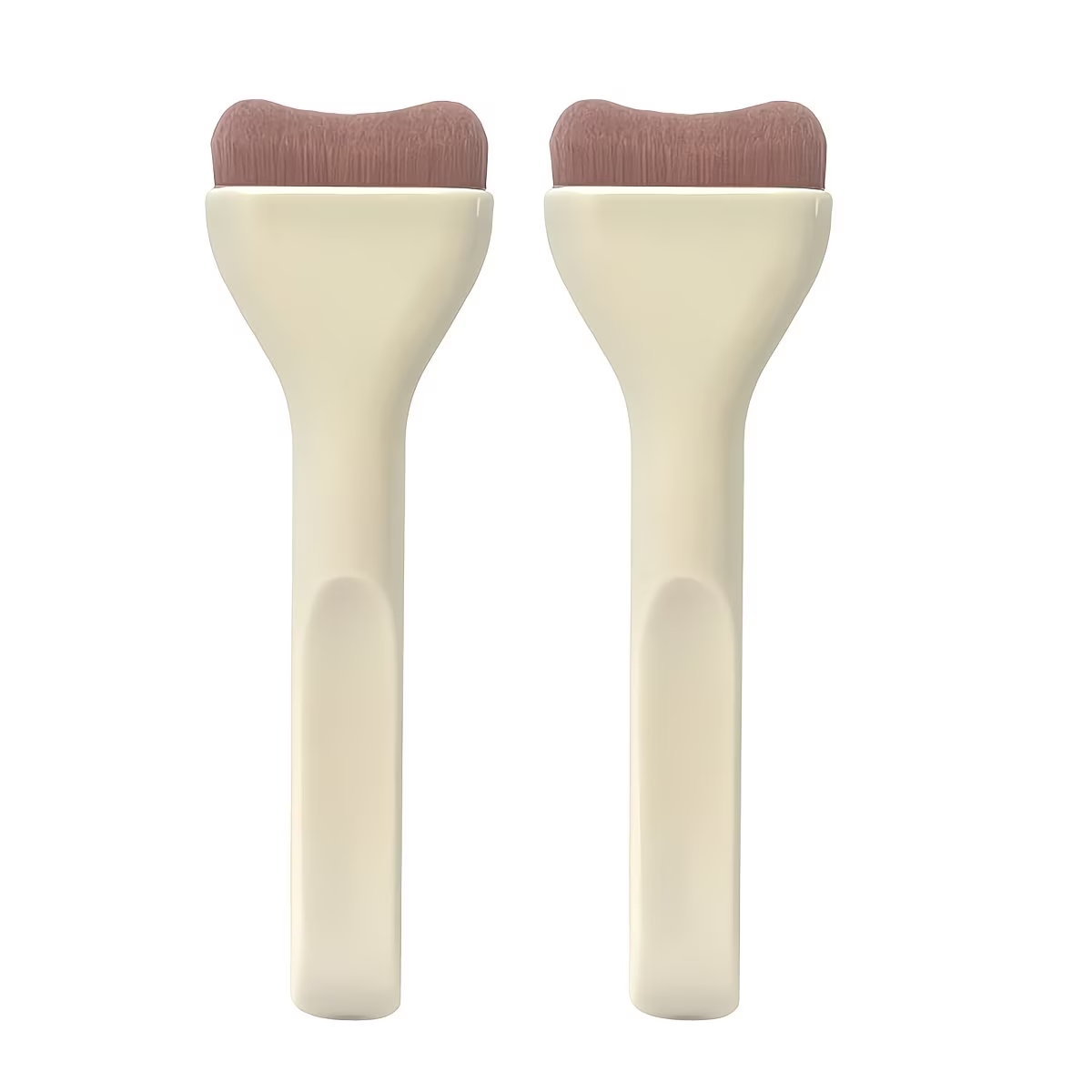 Nylon bristles, ABS plastic handle, ideal for facial and body makeup, suitable for all skin types
