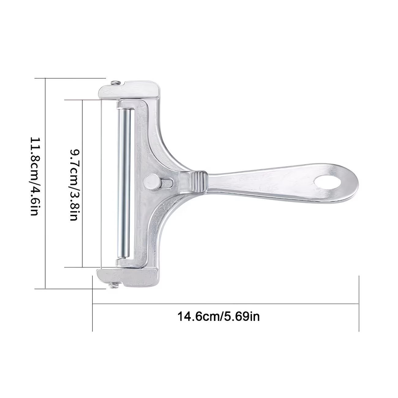 1 adjustable thickness cheese slicer