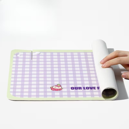 Pet Feeding Mat | Non-Slip Cat and Dog Bowl Mat, Size Adjustable