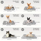 Dog crate mattress, super soft pet bed, cute star pattern, washable.