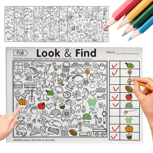 Children's Hidden Object Coloring Book