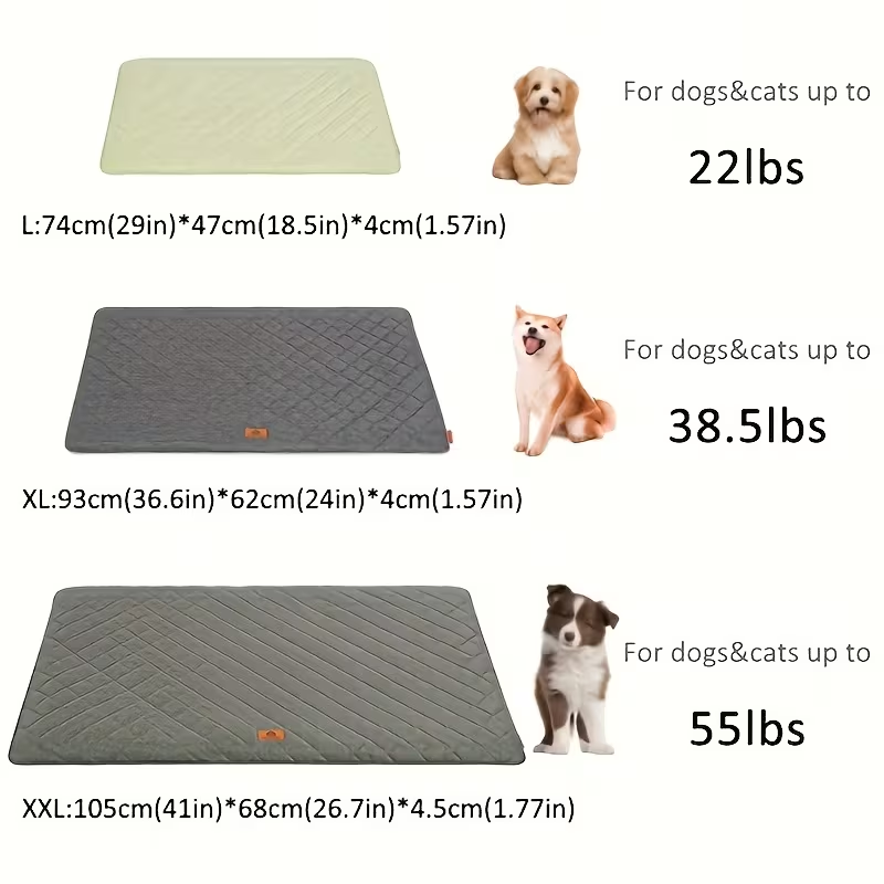 High-quality egg-shaped sponge-filled pet mat suitable for all seasons, cats and dogs.