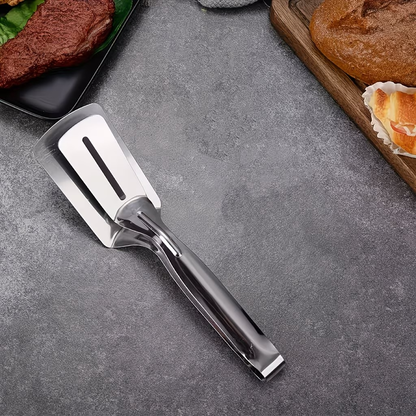 Stainless steel fish fryer and food clamp