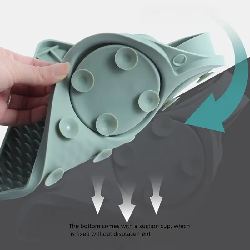 1 silicone slow-feeder for pet cats, multi-functional cat feeding mat