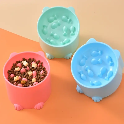 Anti-choking slow-feeding bowl, suitable for small and medium-sized cats and dogs