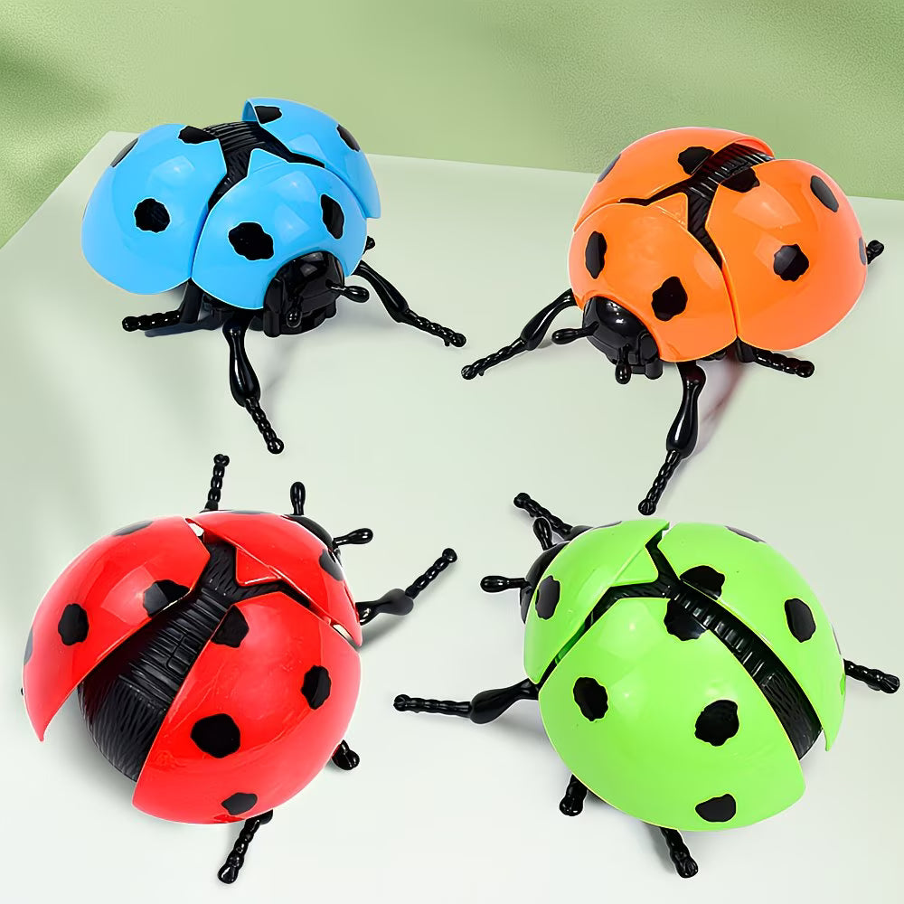 4 Wind-up Ladybug Toys