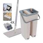 360° Flat Extrusion Microfiber Mop and Bucket Set