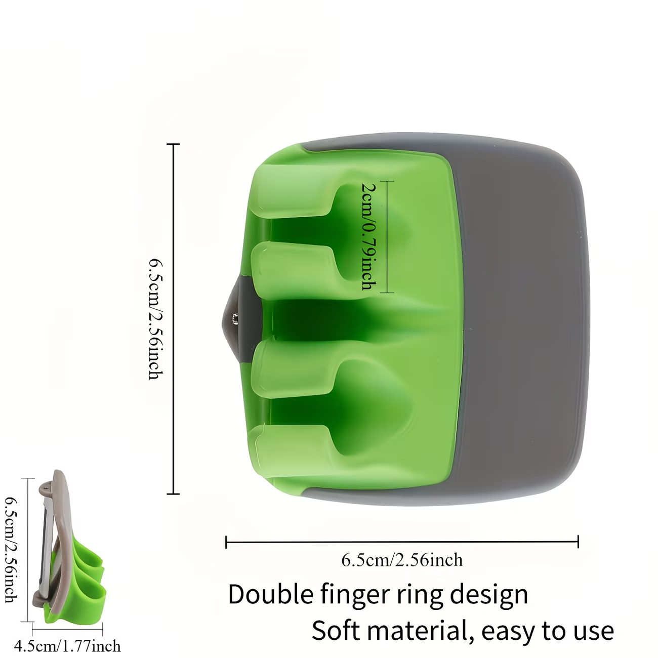 A stainless steel handheld peeler