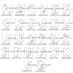 Large 26-piece set, stainless steel cookie cutters with English letters
