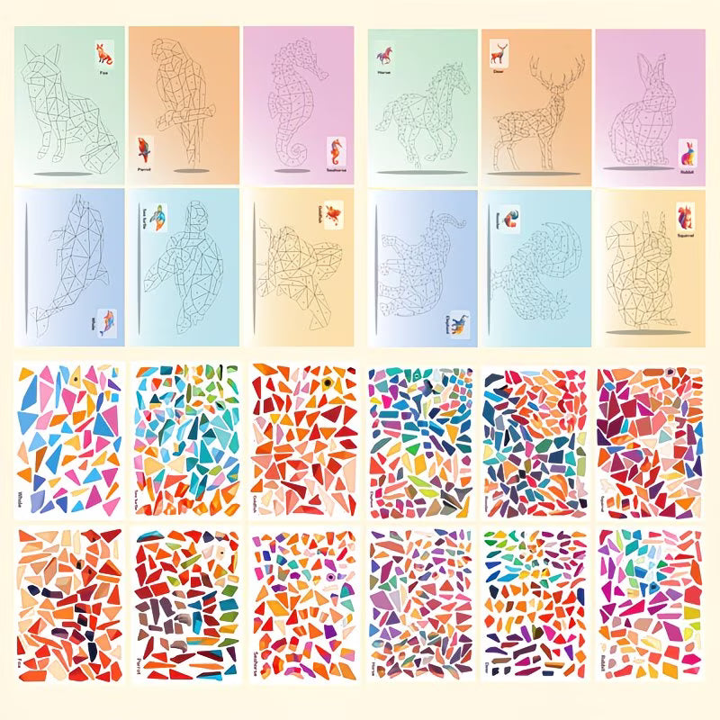 Sticker Puzzle Drawing Book