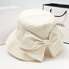 Women's Bow-Adorned Bucket Hat / Sun Hat