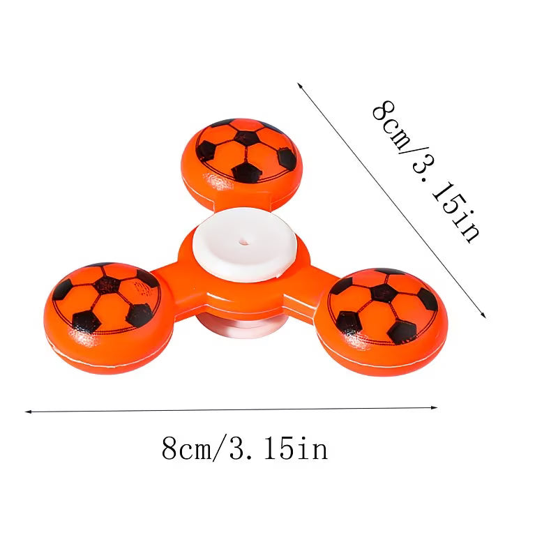 10 soccer ball-shaped fidget spinners, cute toys.