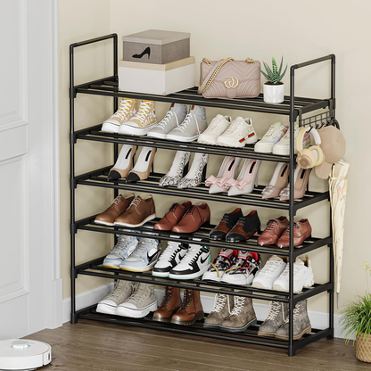 6 Tier Shoe Rack, Tall Capacity 30 Pairs Shoe Storage