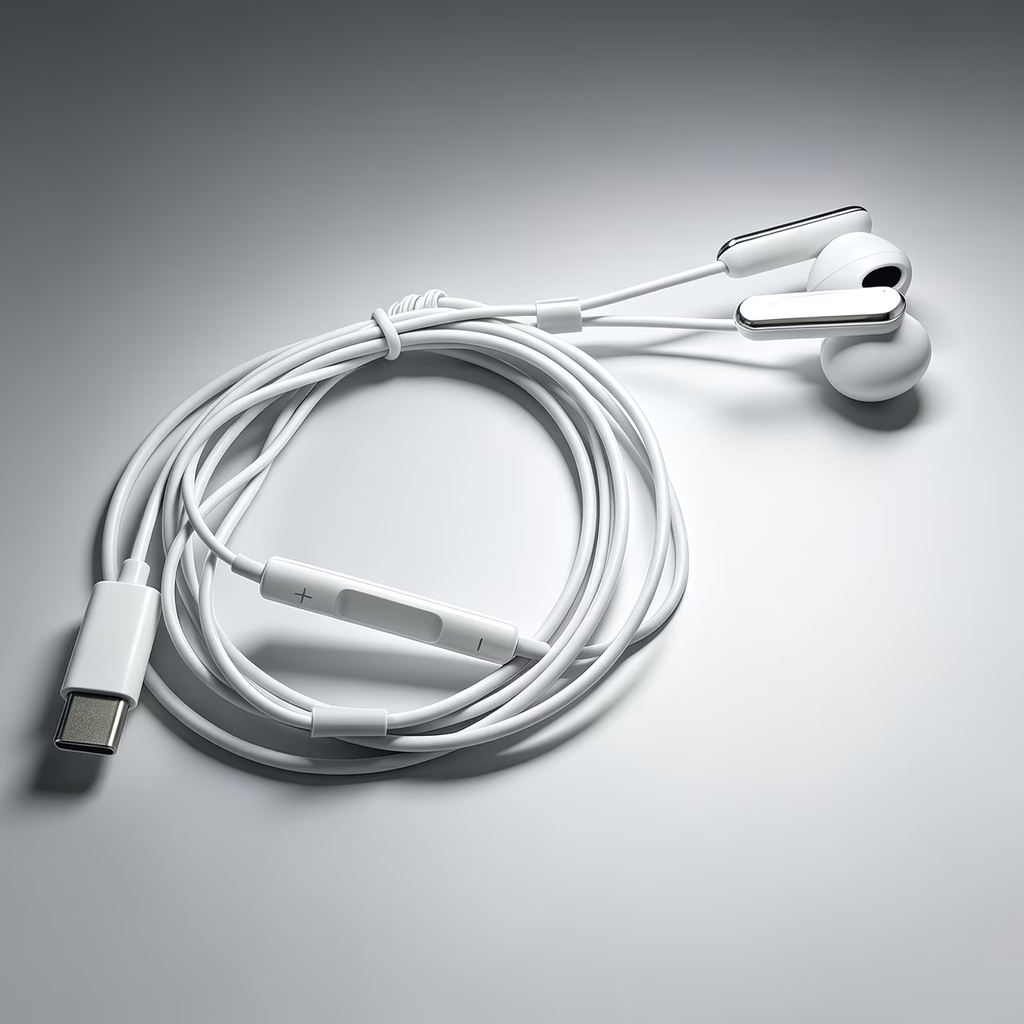 Wired earphones with high compatibility and direct connection design. Online microphone