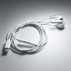 Wired earphones with high compatibility and direct connection design. Online microphone