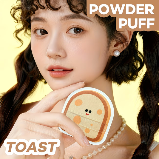 A single round cosmetic sponge for foundation make-up, made of soft material