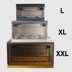 Large capacity brown folding storage box