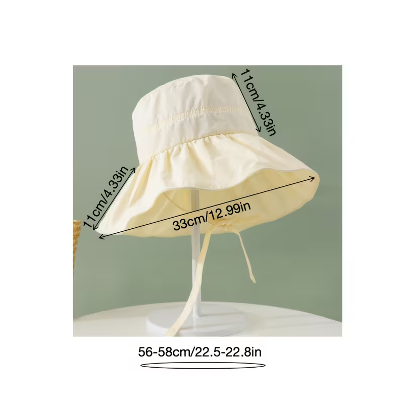 Foldable fisherman's hat, wide brim, sun protection, portable, outdoor.