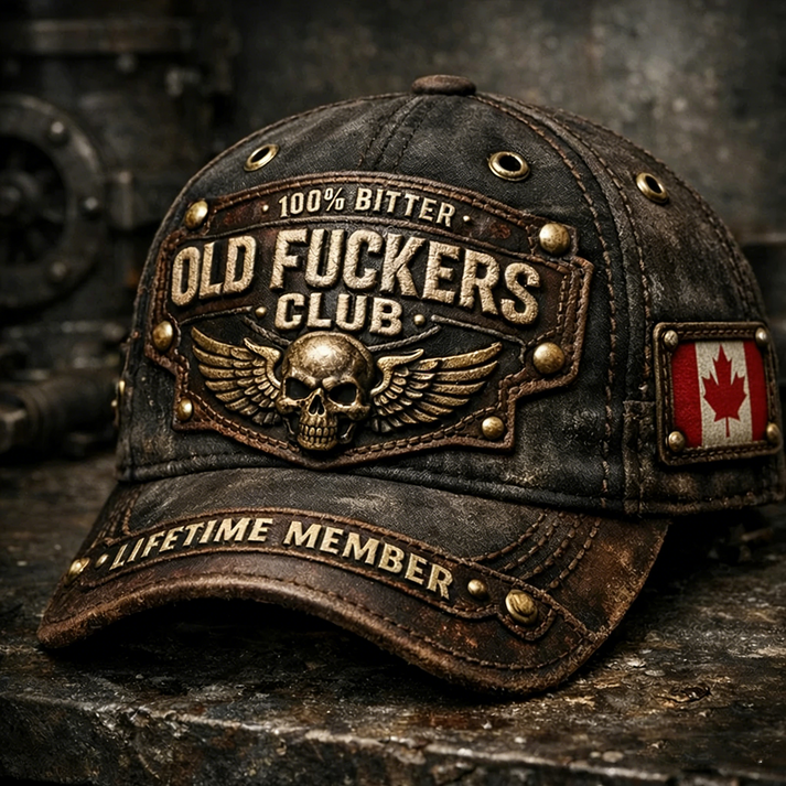 ❤️Old Fuckers Club Handmade Vintage Baseball Cap