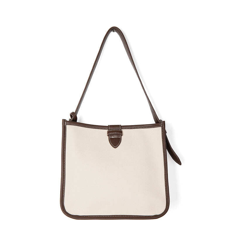 Leather Shoulder Bag Women Handbag With Small Pouch