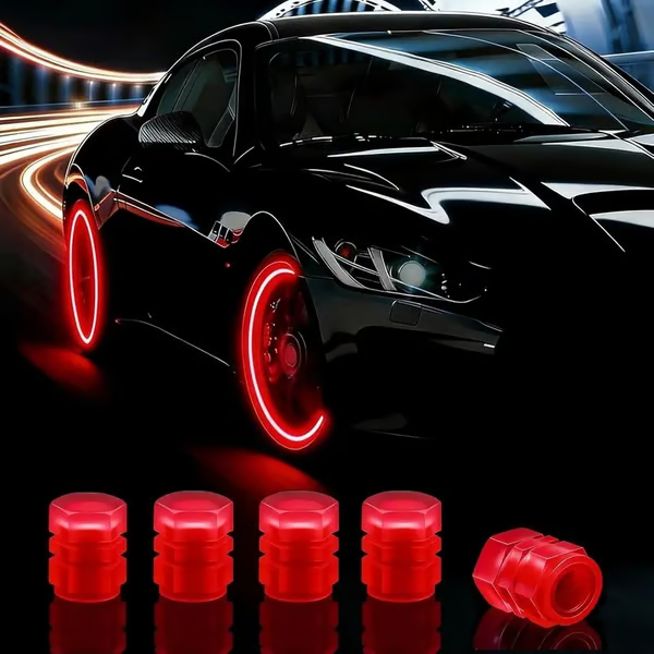 🚗Glow-in-the-Dark Tire Caps 💡
