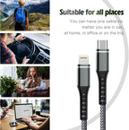 USB C to Lightning Cable 2 Pack 6FT iPhone Cable