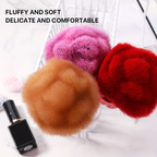 1 rose nail brush, soft hair, powder and powder blusher tool