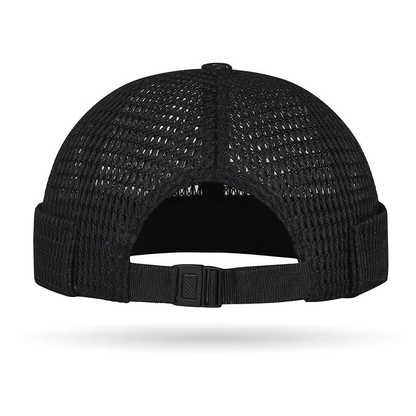 Men's Breathable Brimless Docker Hat – Lightweight Mesh Skull Cap for Summer Outdoor Wear