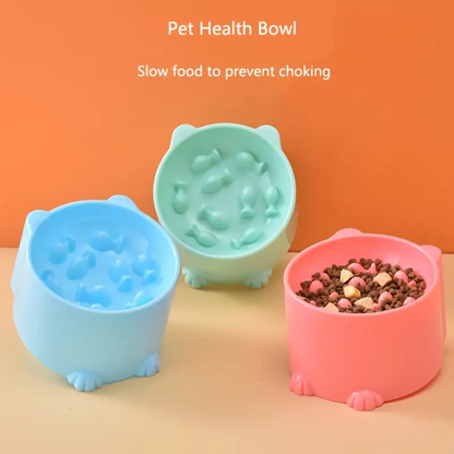 Anti-choking slow-feeding bowl, suitable for small and medium-sized cats and dogs
