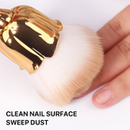 1 rose nail brush, soft hair, powder and powder blusher tool