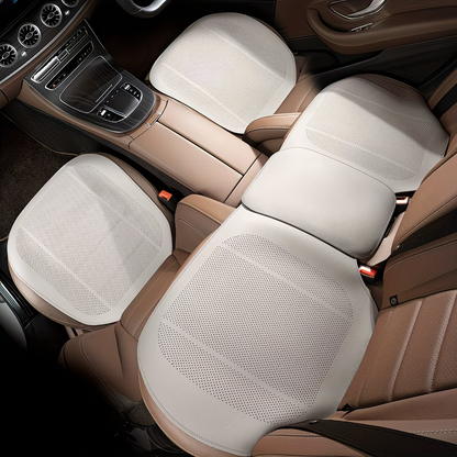 Nappa Car Seat Cushions, Front and Rear Seat Covers, Breathable and Form-Fitting, Four-Season Seat Covers, Car Interior Accessories