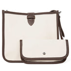 Leather Shoulder Bag Women Handbag With Small Pouch