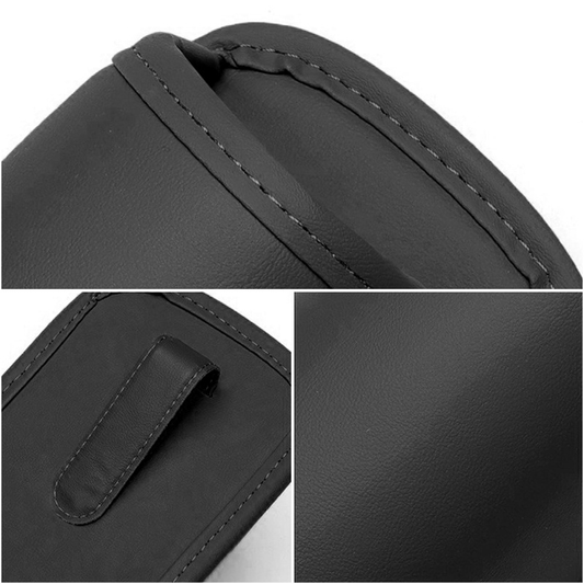 Two car door cup holders, PU leather car beverage holders