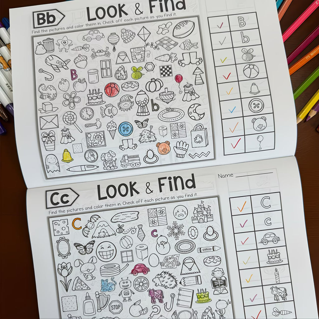 Children's Hidden Object Coloring Book