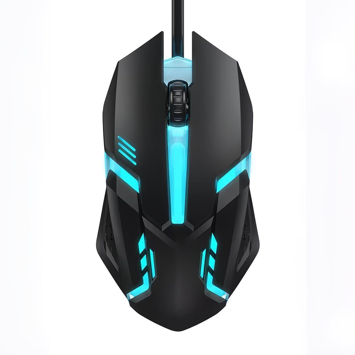 Wired RGB gaming mouse with mechanical click sensation, USB computer mouse, suitable for PC, laptop, desktop computers