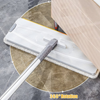 2-in-1 Hands-Free Flat Mop and Bucket Set - Wet and Dry Separation