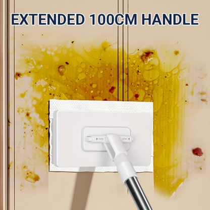 7-piece set (1 mop and 6 random cleaning cloths) hands-free mop, suitable for both wet and dry use.
