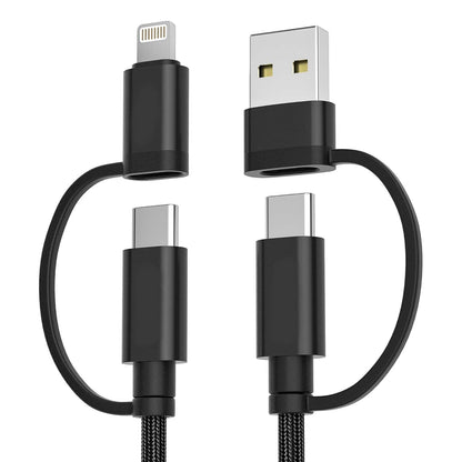 For iPhone 17 16 Pro 4 in 1 USB C Charger Cable