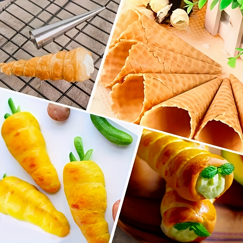 20-piece stainless steel croissant and butter roll mold set