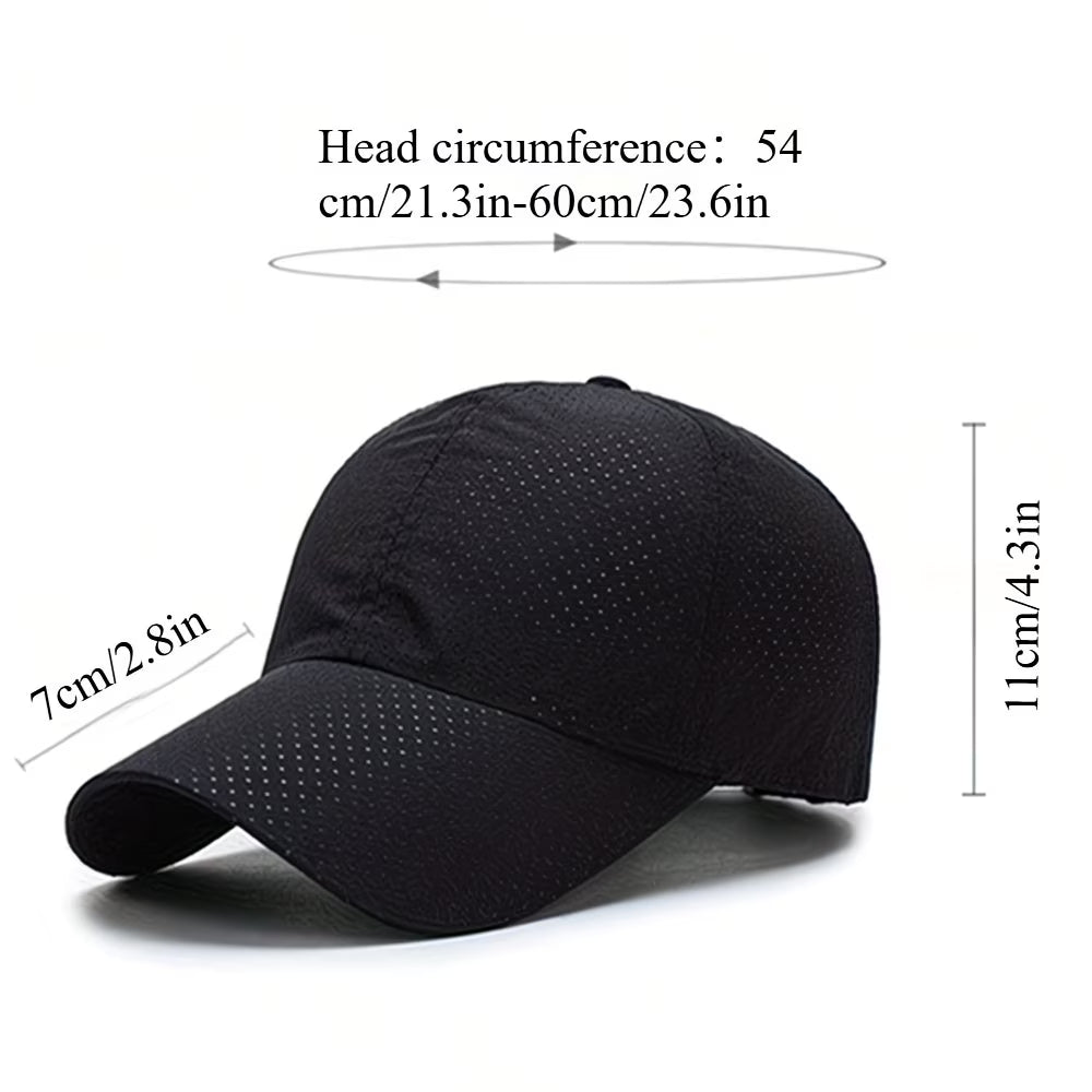 1 Breathable and quick-drying mesh baseball cap