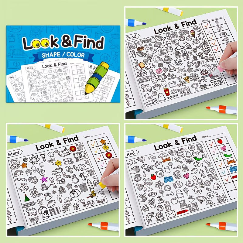 Children's Hidden Object Coloring Book